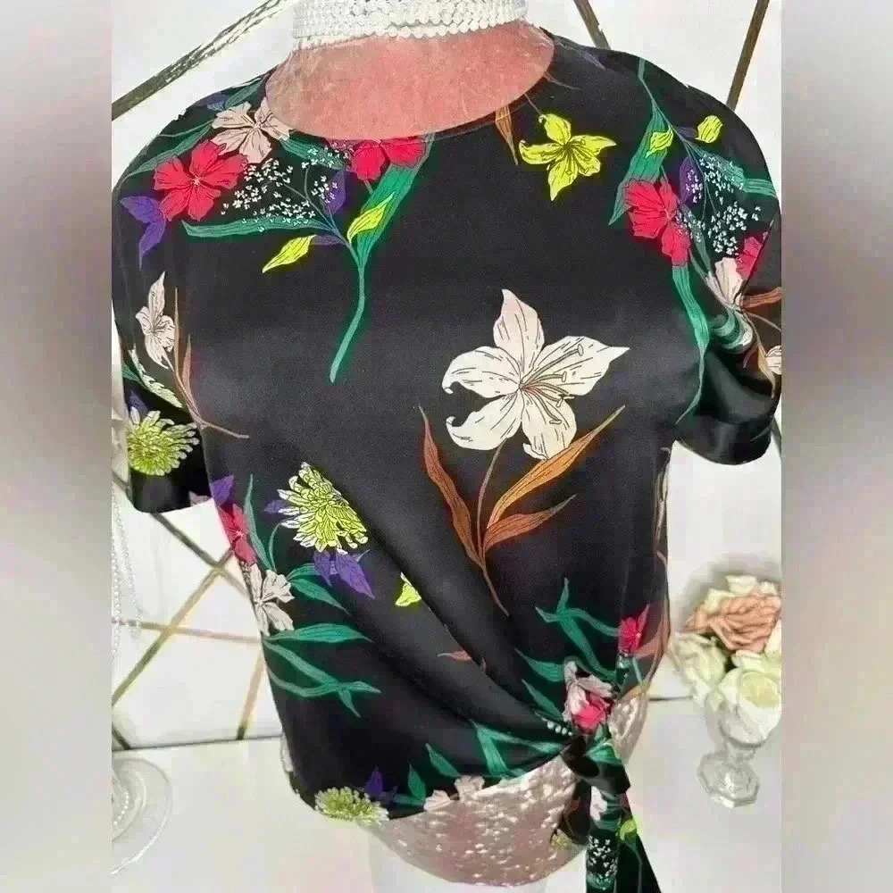 Worthington Floral Blouse (H10) - Picture 3 of 12